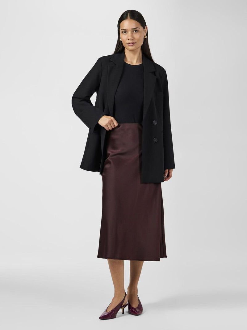 YAS Pella hame - viininpuna-ruskea - alaosat - naisten vaatteet - IHANA Store - lifestylemyymälä