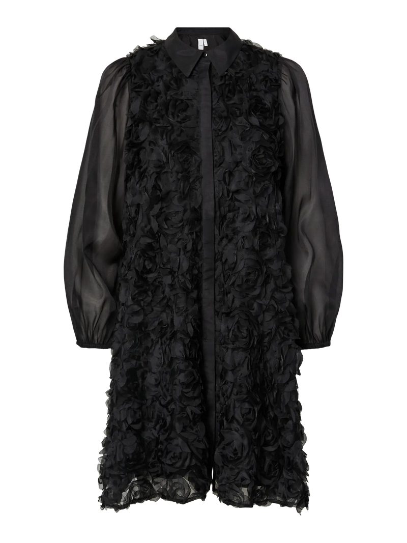 YAS Rosso mekko - musta - juhlamekot - juhlapukeutuminen - naisten muoti - musta mekko - lifestyle - IHANA Store