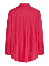YAS Roya kauluspaita - pinkki - pliseerattu takaosa - naisten yläosat - IHANA Store - lifestylemyymälä