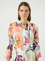 YAS Savanna mekko - vaaleansini kukkakuvioitu - paitamekko - naisten vaatteet - viskoosimekko - lifestyle - IHANA Store - kotimainen verkkokauppa