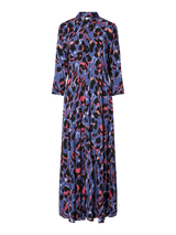 YAS Savanna mekko - maksimekko - paitamekko - naisten vaatteet - leokuvioitu - lila - IHANA Store - lifestylemyymälä