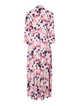 YAS Savanna mekko - vaalea kuvioitu -  liila pinkki kukkakuvioitu - paitamekko - naisten vaatteet - viskoosimekko - lifestyle - IHANA Store - kotimainen verkkokauppa