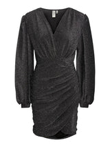 YAS Tikka mekko - glitter - hopea - musta - juhlamekko - naisten vaatteet - IHANA Store - lifestylemyymälä