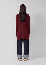 s.Oliver neuletakki - viininpunainen - neuletakki - naisten vaatteet - IHANA Store - lifestylemyymälä - kotimainen verkkokauppa