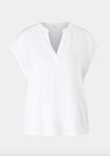 s.Oliver t-paita - valkoinen - lyhythihainen paita - naisten vaatteet - IHANA Store lifestylemyymälä
