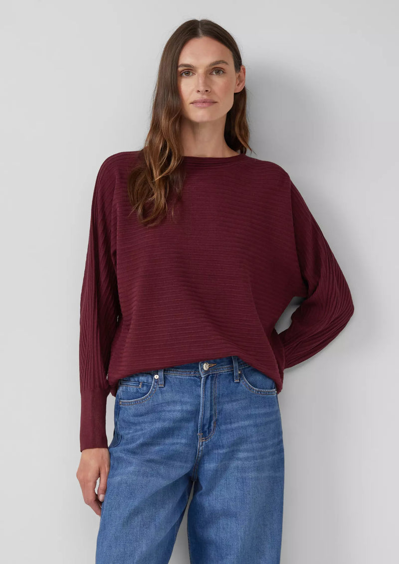 s.Oliver neule - luumu - viskoosineule - Naisten vaatteet - yläosa -  muoti - IHANA Store