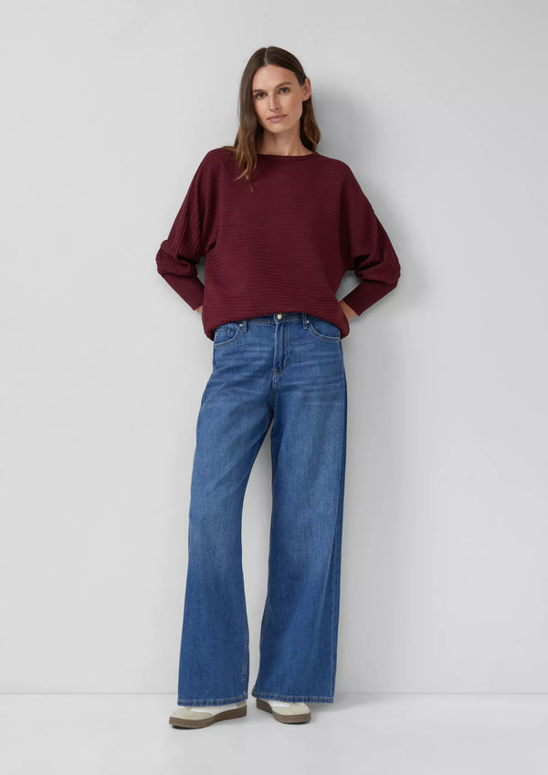 s.Oliver neule - luumu - viskoosineule - Naisten vaatteet - yläosa -  muoti - IHANA Store