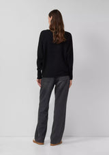 s.Oliver neule - musta - viskoosineule - Naisten vaatteet- yläosa -  muoti - IHANA Store