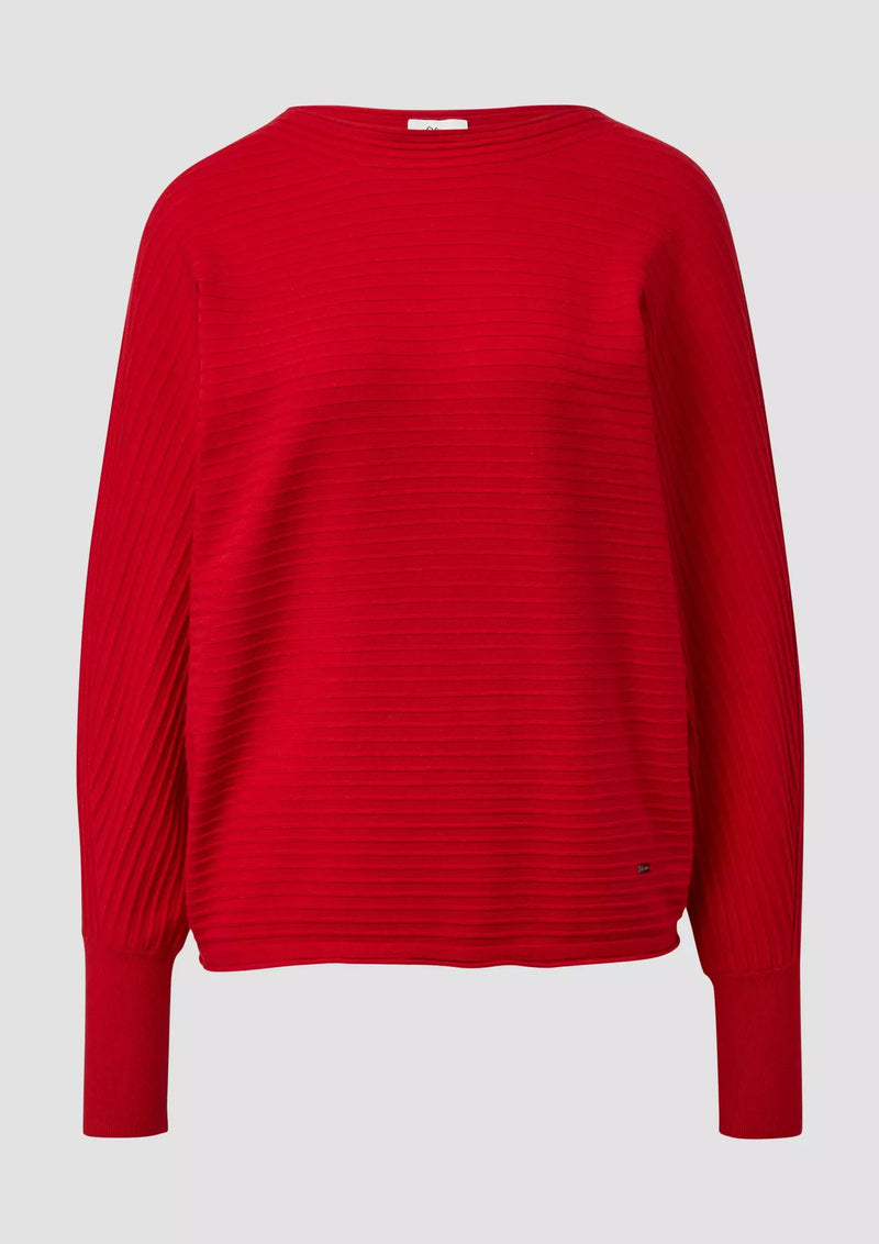 s.Oliver neule - punainen - viskoosineule - Naisten vaatteet - yläosa -  muoti - IHANA Store