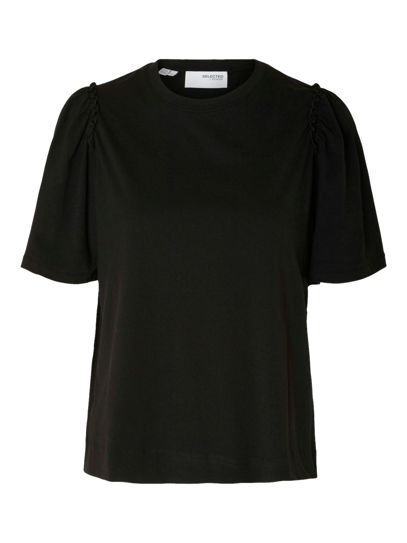 Selected Femme Penelope t-paita - musta - naisten vaatteet - IHANA Store