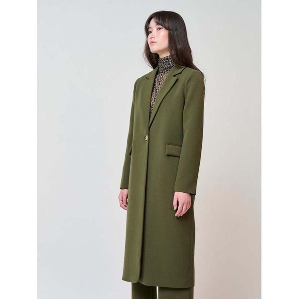 Bruuns Bazaar Floretta takki - välikausitakki - vihreä - pitkä bleiseri - Naisten vaatteet - IHANA Store - lifestylemyymälä