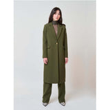 Bruuns Bazaar Floretta takki - välikausitakki - vihreä - pitkä bleiseri  - Naisten vaatteet - IHANA Store - lifestylemyymälä