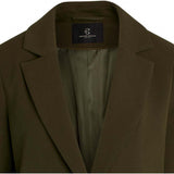 Bruuns Bazaar Floretta takki - välikausitakki - vihreä - pitkä bleiseri - Naisten vaatteet - IHANA Store - lifestylemyymälä