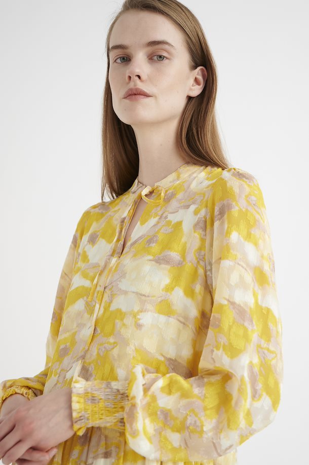 InWear Martha mekko - keltainen - kuvioitu - lyhyet mekot 