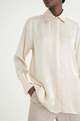 InWear Bachuel silkkipaita - luonnonvalkoinen - Naisten paidat - Vaatteet - IHANA Store