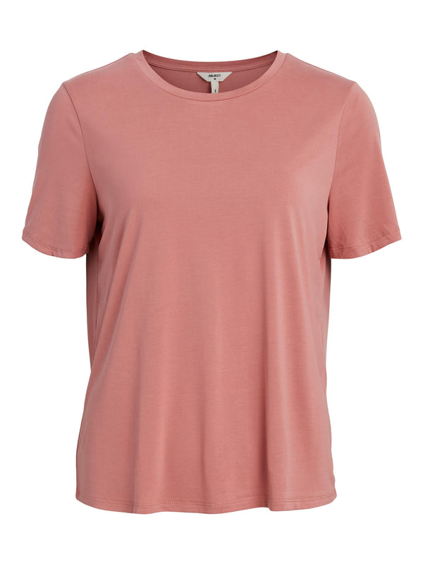 Object Jannie t-paita - aprikoosi - roosa - lyhythihainen pusero - yläosa - naisten vaatteet - IHANA Store - lifestylemyymälä