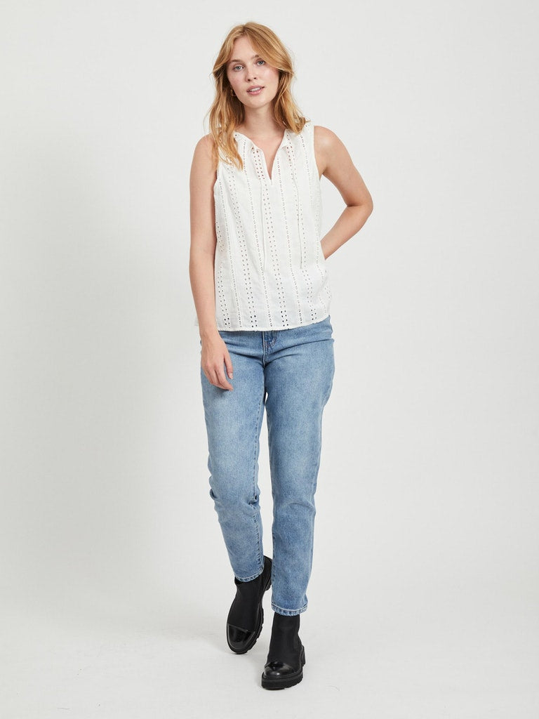 Object Erin toppi - valkoinen - hihaton paita - Naisten vaatteet - IHANA Store - lifestylemyymälä
