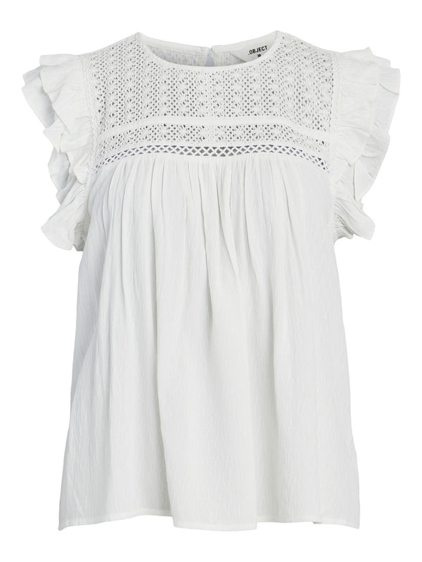 Object Nao pitsitoppi - valkoinen - naisten vaatteet - IHANA Store - lifestylemyymälä
