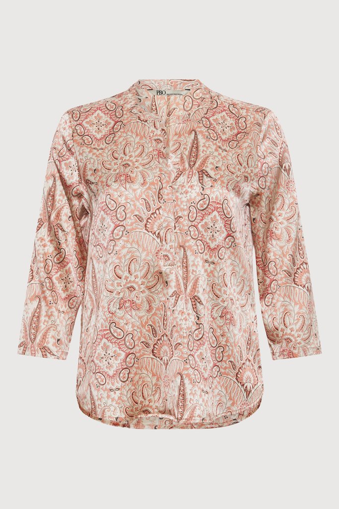 PBO Bali pusero - beige - roosa - silkkipaita - Naisten vaatteet - IHANA Store