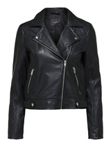 Selected Femme Katie nahkatakki - musta - takit ja jakut - naisten vaatteet - muoti - IHANA Store - lifestyle - verkkokauppa