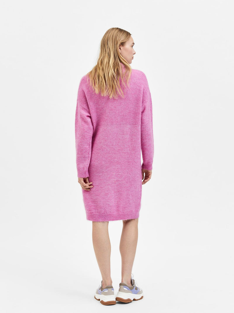 Selected Femme Mola mekko - pinkki - neulemekko - mekot ja tunikat- Naisten vaatteet - IHANA Store