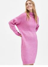 Selected Femme Mola mekko - pinkki - neulemekko - mekot ja tunikat- Naisten vaatteet - IHANA Store