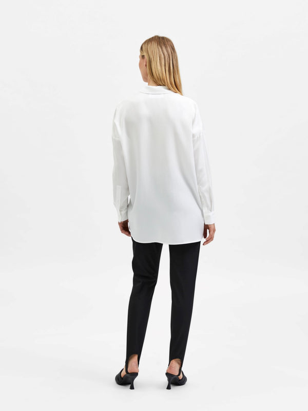 Selected Femme Sanni kauluspaita - valkoinen - yläosat - naisten vaatteet - IHANA Store