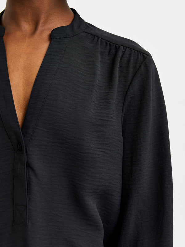 Selected Femme Mivia pusero - musta - yläosat - vaatteet - naisten paidat - muoti - lifestylemyymälä - IHANA Store