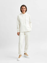 Selected Femme Stasie collegehuppari - valkoinen - Collegevaatteet - Naisten vaatteet - IHANA Store