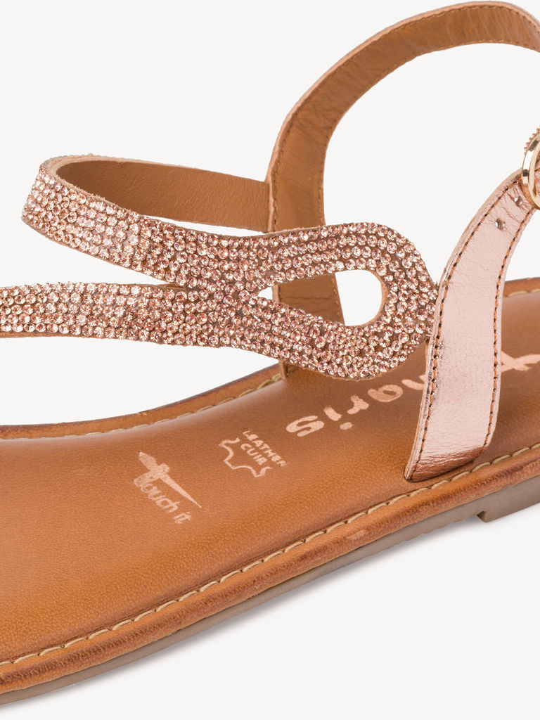 Tamaris sandaalit - roosa - pronssi - varvassandaalit - naisten kesäkengät