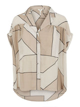 Object Consilia paita - beige kuvioitu - graafinen - lyhythihainen paita - Naisten vaatteet- IHANA Store