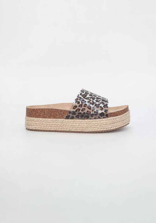 Duffy sandaalit - leokuvioitu - korotettu pohja - naisten kesäkengät - IHANA Store - lifestylemyymälä