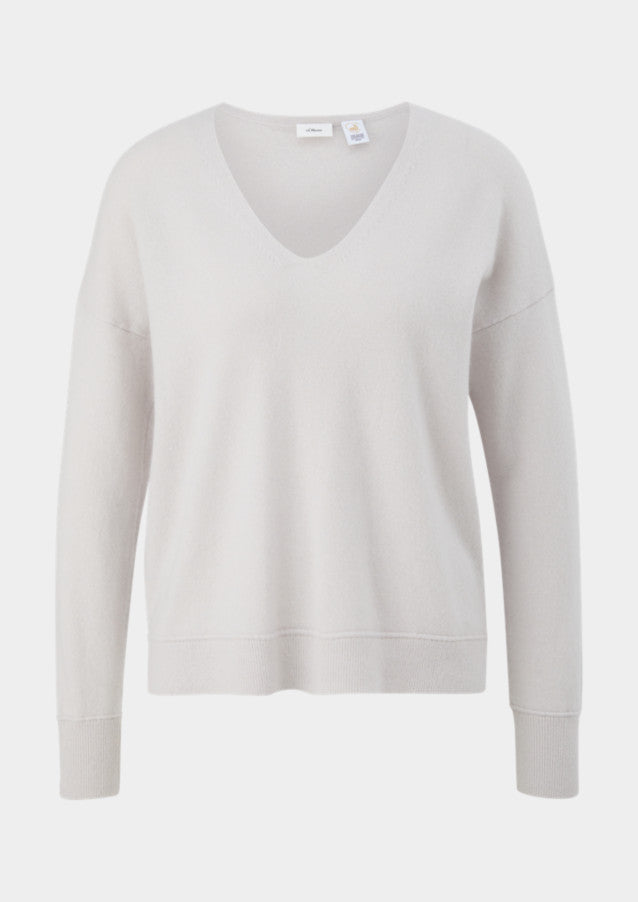 s.Oliver cashmereneule - harmaa - neulepuserot - kashmir - yläosat - Naisten vaatteet - IHANA Store