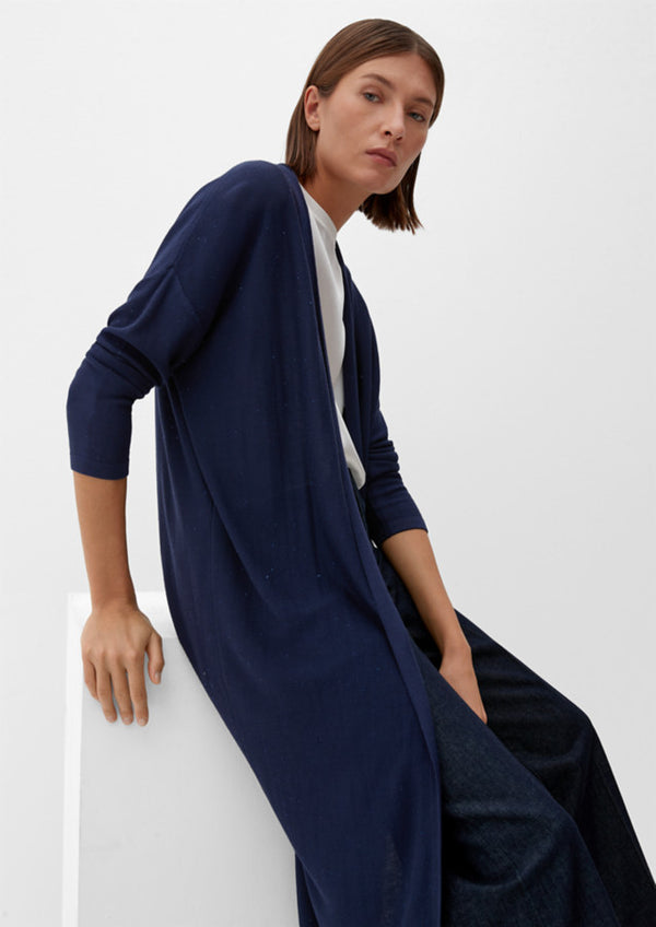 s.oliver neuletakki - sininen - pitkä ja ohut neuletakki - naisten vaatteet - IHANA Store - lifestylemyymälä