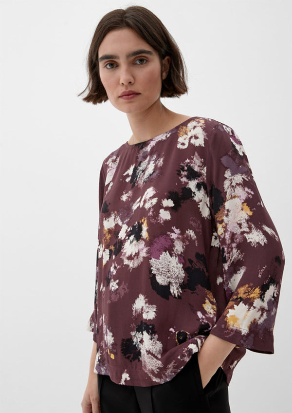 s.oliver pitkähihainen pusero - kuvioitu - lila - naisten juhlapaita - vapaa-ajan pusero