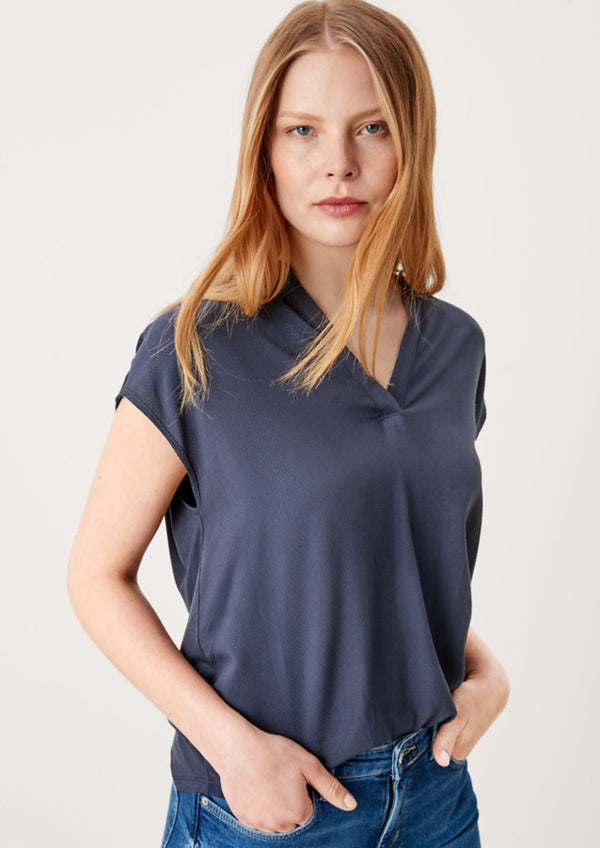 s.Oliver t-paita - sininen - lyhythihainen paita - naisten vaatteet - IHANA Store lifestylemyymälä